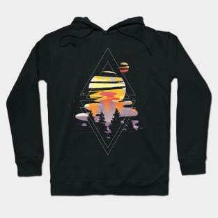 Cosmic Woods Forest Design Hoodie